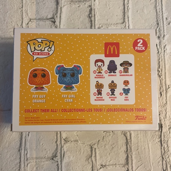 Funko Pop Ad Icons-2 Pack - McDonald’s Fry Kids Guy Orange & Girl Cyan - Picture 3 of 3
